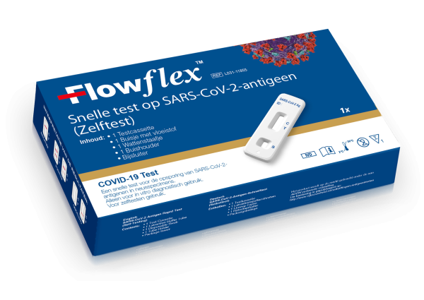 Acon Flowflex SARS-CoV-2 Rapid Antigen Zelftest Per stuk verpakt - Foto flowflex doosje 1st - L031-118M5