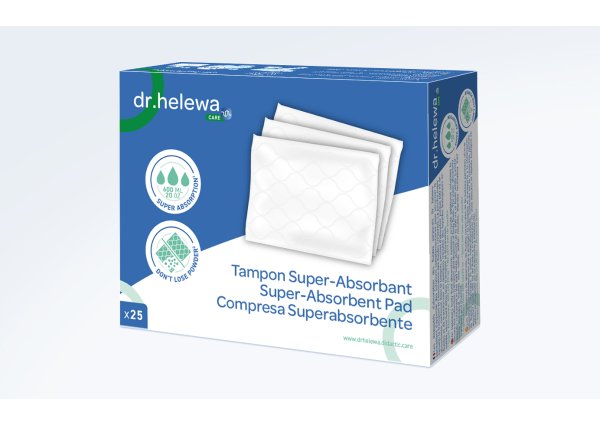 Dr. Helewa Super absorberende inlegger 600 ml - Vue 03 tampons - P60025